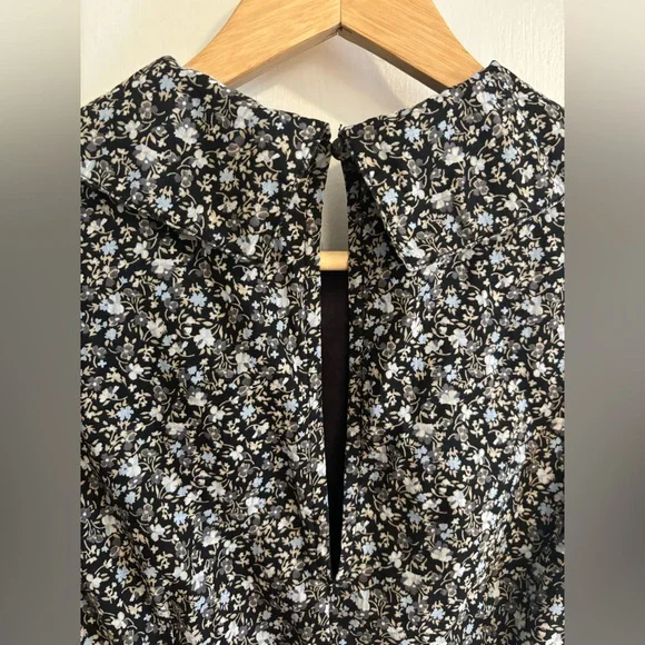 Free People Floral Puff Sleeve Mini Dress - Picture 9 of 10